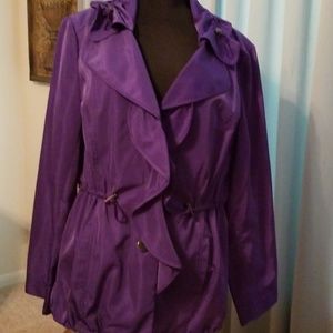 Jacket/top polyester purple